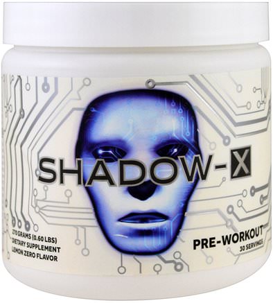 Shadow-X, Pre-Workout, Lemon Zero, 0.60 lbs (270 g) by Cobra Labs-Hälsa, Energi, Sport