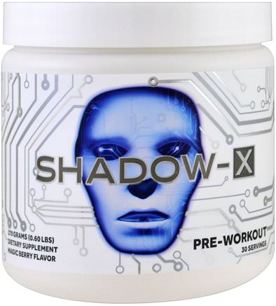 Shadow-X Pre-Workout, Magic Berry Flavor, 0.60 lbs (270 g) by Cobra Labs-Hälsa, Energi, Sport