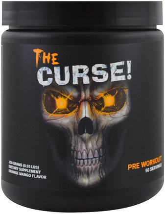 The Curse, Pre Workout, Orange Mango Flavor, 0.55 lbs (250 g) by Cobra Labs-Hälsa, Energi, Sport