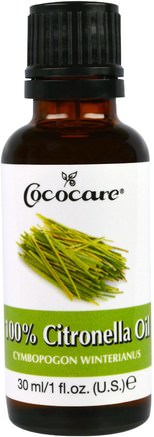 100% Citronella Oil, 1 fl oz (30 ml) by Cococare-Bad, Skönhet, Aromterapi Eteriska Oljor, Citronella Olja