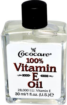 100% Vitamin E Oil, 28.000 IU, 1 fl oz (30 ml) by Cococare-Hälsa, Hud, Vitamin E Oljekräm
