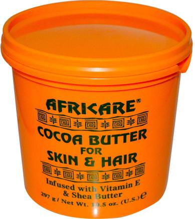Africare, Cocoa Butter For Skin & Hair, 10.5 oz (297 g) by Cococare-Hälsa, Hud, Kakaosmör, Bad, Skönhet, Hår, Hårbotten