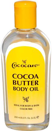 Cocoa Butter Body Oil, 8.5 fl oz (250 ml) by Cococare-Hälsa, Hud, Kakaosmör, Massageolja