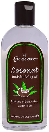 Coconut Moisturizing Oil, 9 fl oz (260 ml) by Cococare-Bad, Skönhet, Kokosnötolja, Massageolja