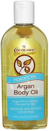 Moroccan Argan Body Oil, 8.5 fl oz (250 ml) by Cococare-Hälsa, Hud, Massage Olja, Bad, Skönhet, Argan