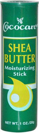 Shea Butter Moisturizing Stick, 1 oz (28 g) by Cococare-Bad, Skönhet, Shea Smör, Hud, Stretch Marks Ärr