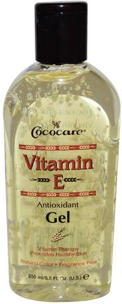 Vitamin E Antioxidant Gel, 8.5 fl oz (250 ml) by Cococare-Hälsa, Hud, Vitamin E Oljekräm, Massageolja