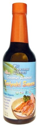 Teriyaki Sauce, Coconut Aminos, 10 fl oz (296 ml) by Coconut Secret-Mat, Såser Och Marinader