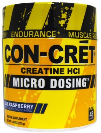 Creatine HCl, Micro Dosing, Blue Raspberry, 1.83 oz (52 g) by Con-Cret-Sport, Kreatinpulver, Sport