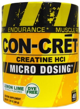 Creatine HCl, Micro Dosing, Lemon Lime, 1.76 oz (50 g) by Con-Cret-Sport, Kreatinpulver, Sport