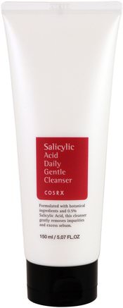 Salicylic Acid Daily Gentle Cleanser, 5.07 fl. oz (150 ml) by Cosrx-Skönhet, Anti-Åldrande