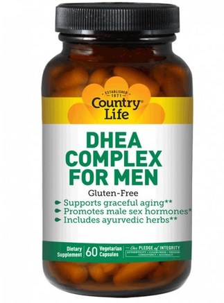 DHEA Complex for Men, 60 Veggie Caps by Country Life-Kosttillskott, Dhea