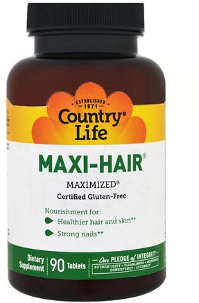 Maxi Hair, 90 Tablets by Country Life-Hälsa, Kvinnor