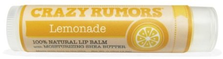 100% Natural Lip Balm, Lemonade, 0.15 oz (4.4 ml) by Crazy Rumors-Bad, Skönhet, Läppvård, Läppbalsam
