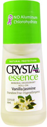 Crystal Essence, Mineral Deodorant Roll-On, Vanilla Jasmine, 2.25 fl oz (66 ml) by Crystal Body Deodorant-Bad, Skönhet, Deodorant, Roll-On Deodorant