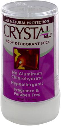 Travel Stick, Deodorant, 1.5 oz 40 g by Crystal Body Deodorant-Bad, Skönhet, Deodorant Stenar