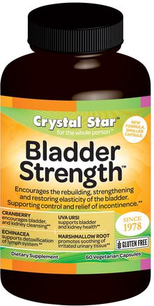 Bladder Strength, 60 Veggie Caps by Crystal Star-Hälsa, Urinhälsa