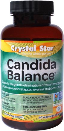 Candida Balance, 60 Veggie Caps by Crystal Star-Hälsa, Candida