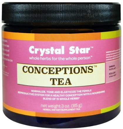 Conceptions Tea, 3 oz (85 g) by Crystal Star-Mat, Örtte, Kvinnor