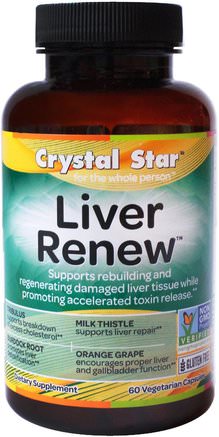 Liver Renew, 60 Veggie Caps by Crystal Star-Hälsa, Leverstöd