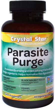 Parasite Purge, 60 Veggie Caps by Crystal Star-Hälsa, Parasit