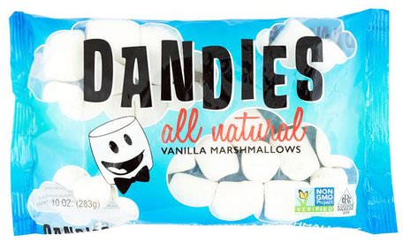 All Natural Vanilla Marshmallows, 10 oz (283 g) by Dandies-Sverige
