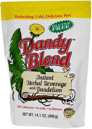 Instant Herbal Beverage with Dandelion, Caffeine Free, 14.1 oz (400 g) by Dandy Blend-Mat, Örtte, Maskros Te