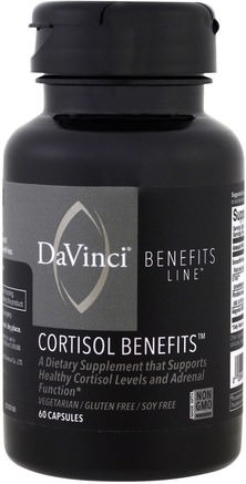 Cortisol Benefits, 60 Capsules by DaVinci Benefits-Viktminskning, Kost, Kortisol, Tillägg