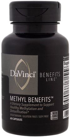 Methyl Benefits, 60 Capsules by DaVinci Benefits-Vitaminer, Vitamin B