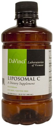 Liposomal C, 10.15 oz (300 ml) by DaVinci Laboratories of Vermont-Vitaminer, Vitamin C, Vitamin C Vätska