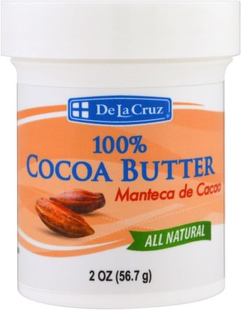 100% Cocoa Butter, 2 oz (56.7 g) by De La Cruz-Hälsa, Hud