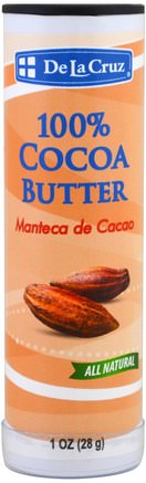 100% Cocoa Butter Stick, 1 oz (28 g) by De La Cruz-Hälsa, Hud