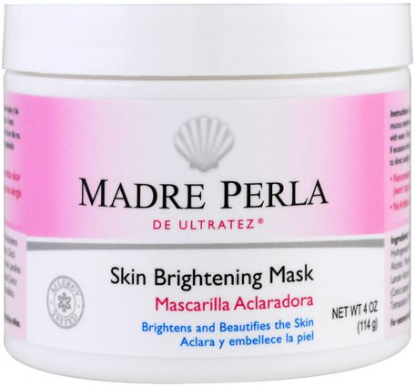 Madre Perla, Skin Brightening Mask, 4 oz (114 g) by De La Cruz-Skönhet, Ansiktsvård, Ansiktsvård