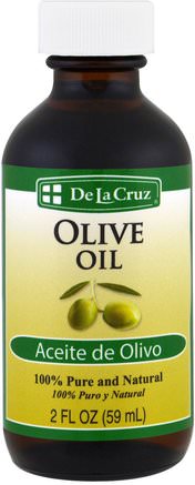 Olive Oil, 100% Pure and Natural, 2 fl oz (59 ml) by De La Cruz-Hälsa, Hud