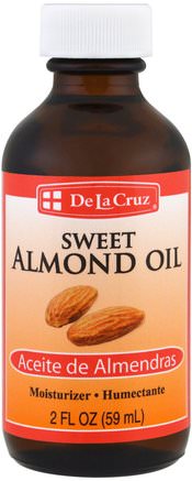 Sweet Almond Oil, Moisturizer, 2 fl oz (59 ml) by De La Cruz-Hälsa, Hud, Mandelolja Aktuellt
