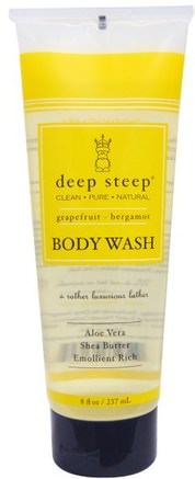Body Wash, Grapefruit - Bergamot, 8 fl oz (237 ml) by Deep Steep-Bad, Skönhet, Sheasmör, Duschgel