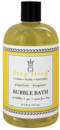 Bubble Bath, Grapefruit - Bergamot, 17 fl oz (503 ml) by Deep Steep-Bad, Skönhet, Bubbelbad