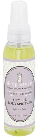 Dry Oil Body Spritzer, Lavender Chamomile, 4 fl oz (118 ml) by Deep Steep-Bad, Skönhet, Doftsprayer