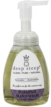 Foaming Hand Wash, Lavender - Chamomile, 8 fl oz (237 ml) by Deep Steep-Bad, Skönhet, Tvål, Skumbildning