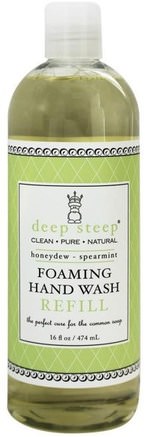 Foaming Hand Wash Refill, Honeydew-Spearmint, 16 fl oz (474 ml) by Deep Steep-Bad, Skönhet, Tvål, Påfyllnad