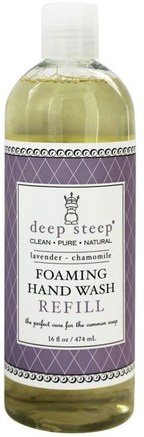 Foaming Hand Wash, Refill, Lavender - Chamomile, 16 fl oz (474 ml) by Deep Steep-Bad, Skönhet, Tvål, Påfyllnad
