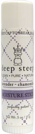 Moisture Stick, Lavender-Chamomile.5 oz (15 g) by Deep Steep-Hälsa, Hud, Kroppslotion