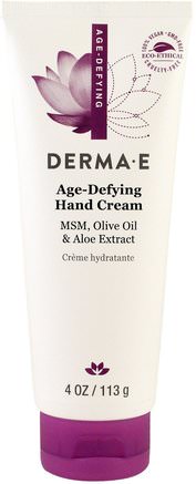 Hand Cream, Age-Defying, 4 oz (113 g) by Derma E-Skönhet, Anti-Åldrande, Handkrämer