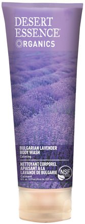 Bulgarian Lavender Body Wash, Calming, 8 fl oz (237 ml) by Desert Essence-Bad, Skönhet, Duschgel
