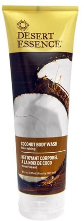 Coconut Body Wash, 8 fl oz (237 ml) by Desert Essence-Bad, Skönhet, Duschgel