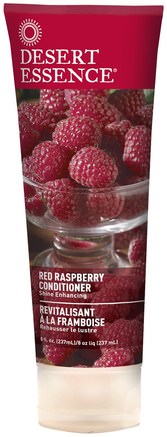 Conditioner, Red Raspberry, 8 fl oz (237 ml) by Desert Essence-Bad, Skönhet, Balsam, Hår, Hårbotten, Schampo, Balsam
