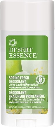 Deodorant, Spring Fresh, 2.5 oz (70 ml) by Desert Essence-Bad, Skönhet, Deodorant