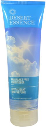 Fragrance Free Conditioner, Pure, 8 fl oz (237 ml) by Desert Essence-Bad, Skönhet, Balsam, Hår, Hårbotten, Schampo, Balsam