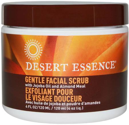Gentle Facial Scrub, 4 fl oz (120 ml) by Desert Essence-Skönhet, Ansiktsvård, Ansiktsrengöring, Hälsa, Hud
