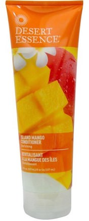 Island Mango Conditioner, Enriching, 8 fl oz (237 ml) by Desert Essence-Bad, Skönhet, Balsam, Hår, Hårbotten, Schampo, Balsam